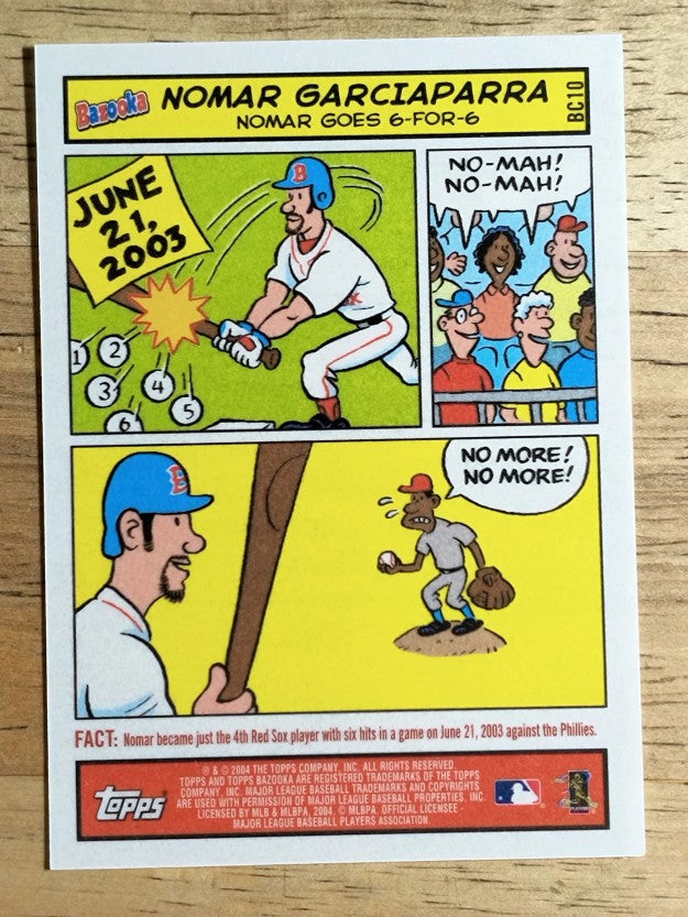 2004 Bazooka Comics #BC10 Nomar Garciaparra