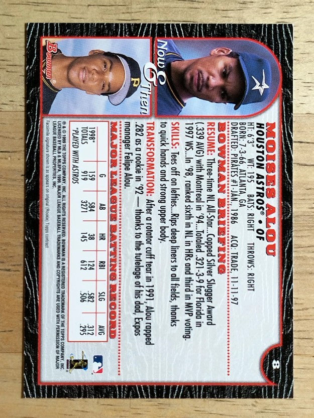 1999 Bowman #8 Moises Alou