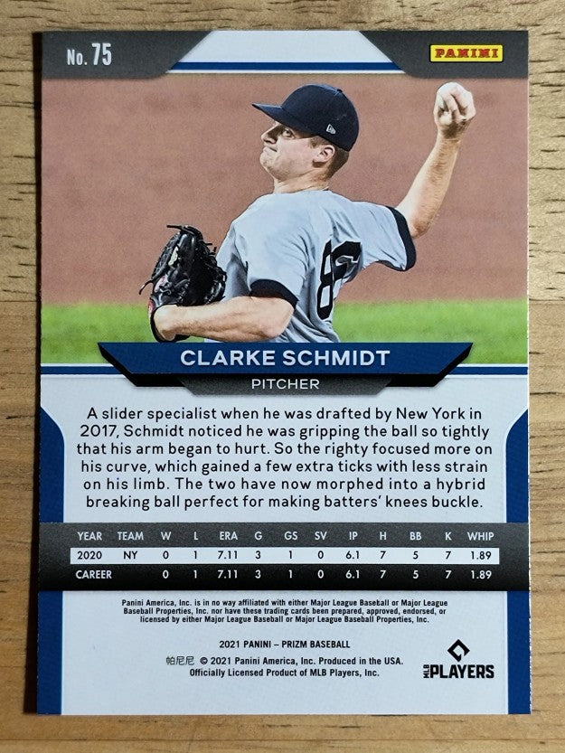 2021 Panini Prizm #75 Clarke Schmidt RC