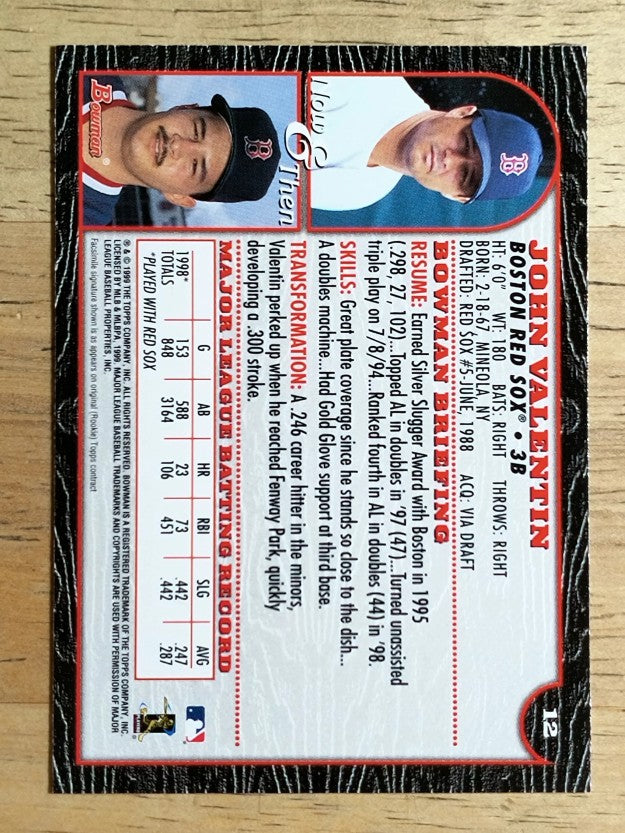 1999 Bowman #12 John Valentin