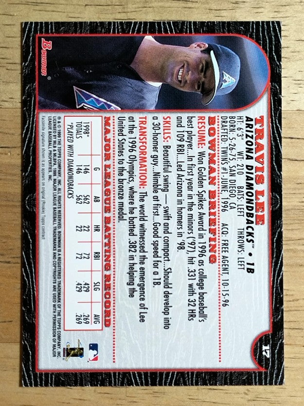 1999 Bowman #17 Travis Lee