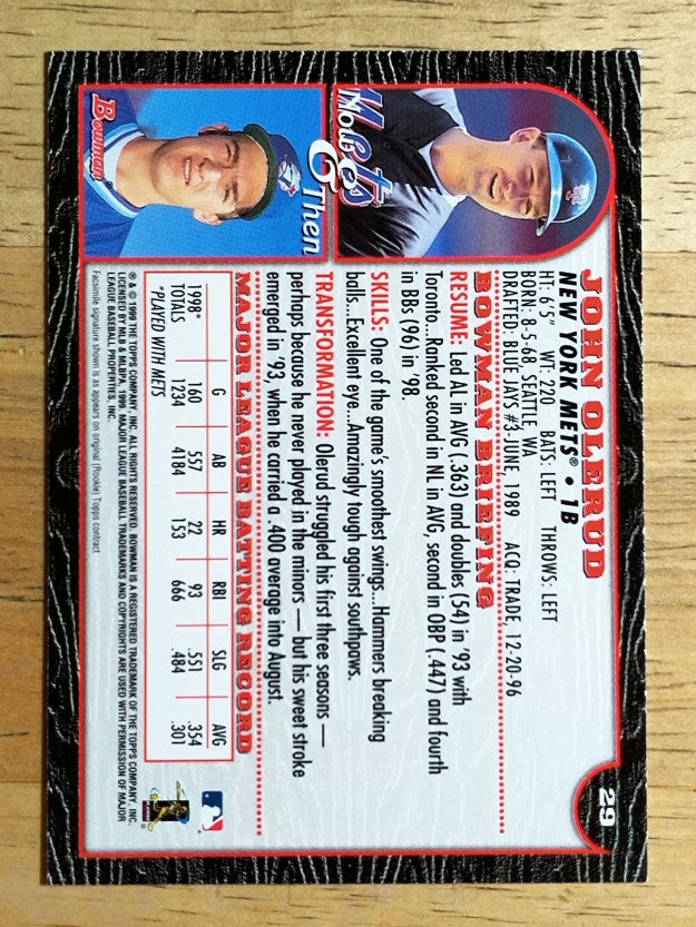 1999 Bowman #29 John Olerud