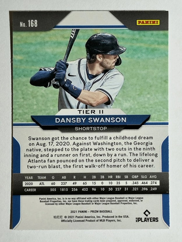 2021 Panini Prizm #168 Dansby Swanson
