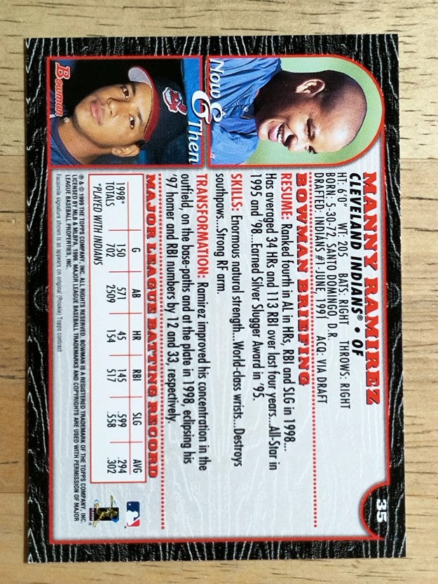 1999 Bowman #35 Manny Ramirez