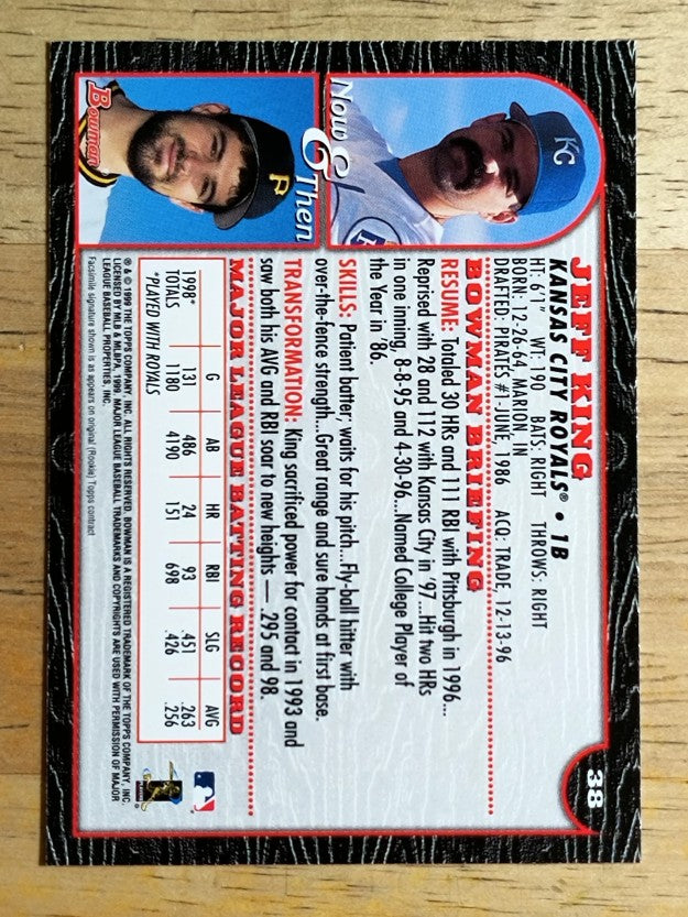1999 Bowman #38 Jeff King