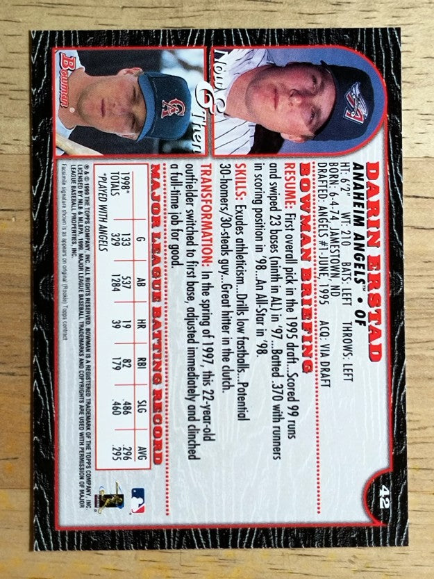 1999 Bowman #42 Darin Erstad
