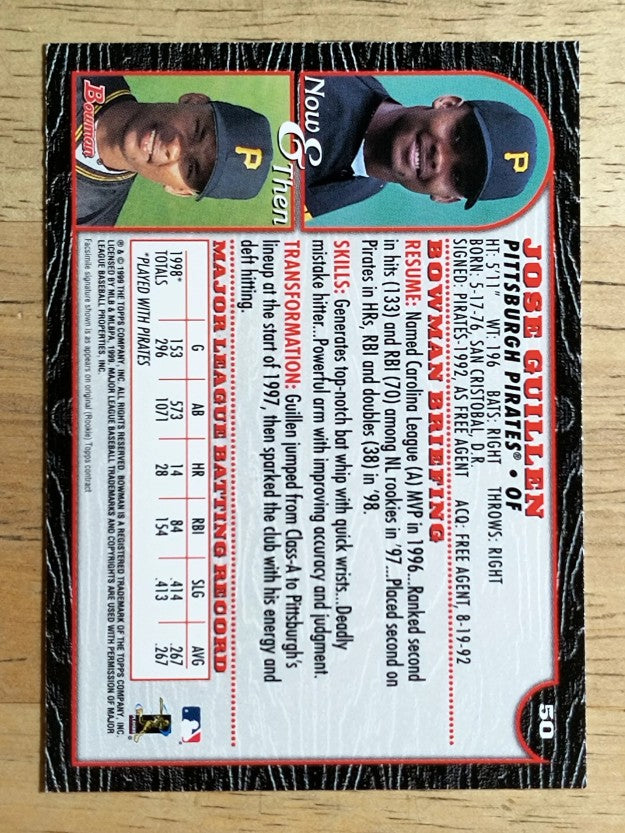 1999 Bowman #50 Jose Guillen