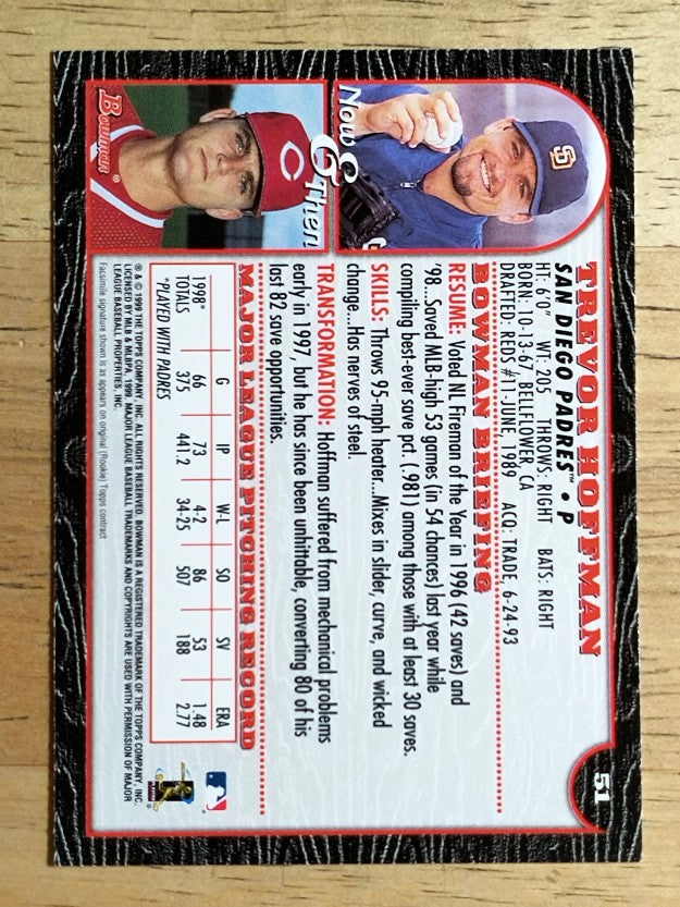 1999 Bowman #51 Trevor Hoffman