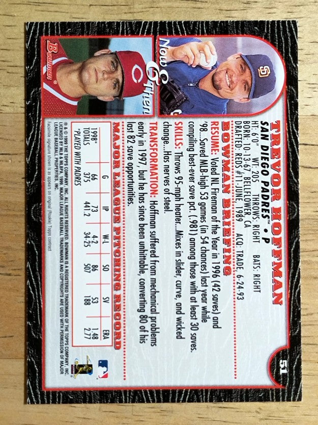 1999 Bowman #51 Trevor Hoffman