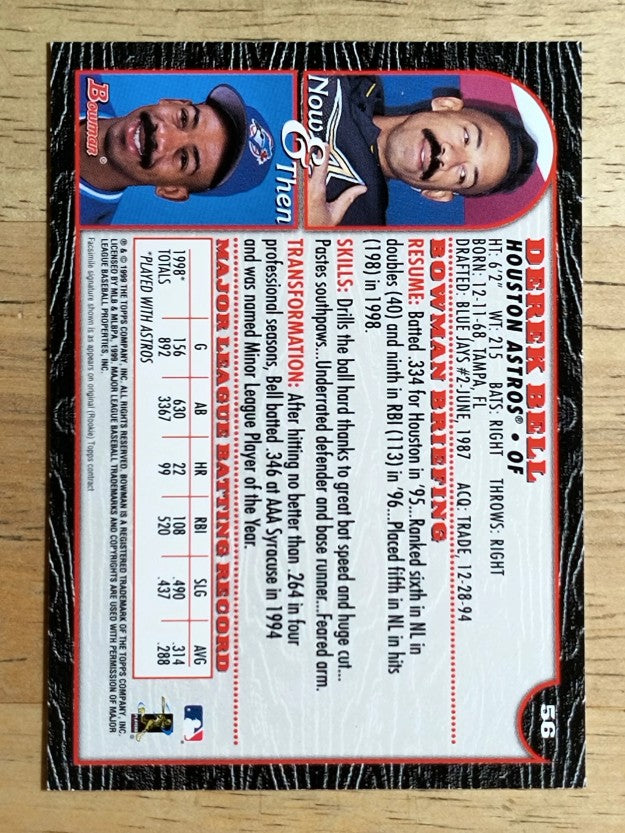 1999 Bowman #56 Derek Bell