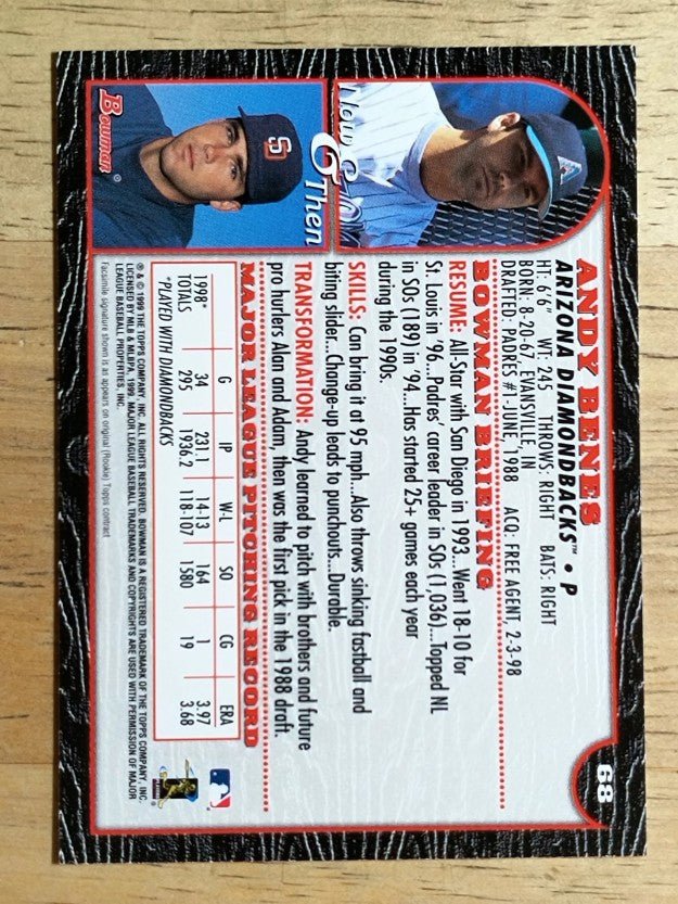 1999 Bowman #68 Andy Benes
