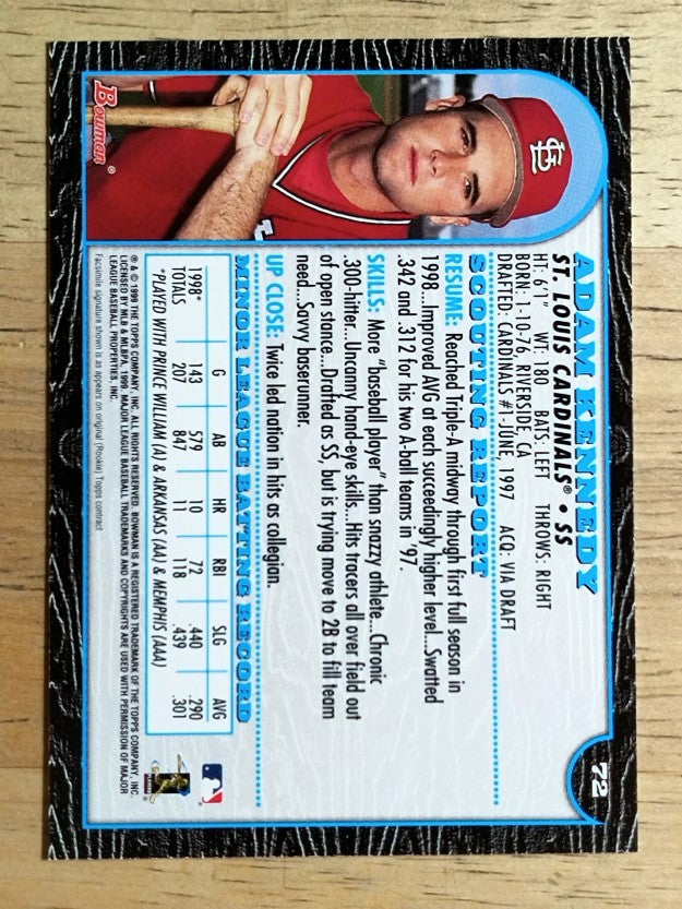 1999 Bowman #72 Adam Kennedy