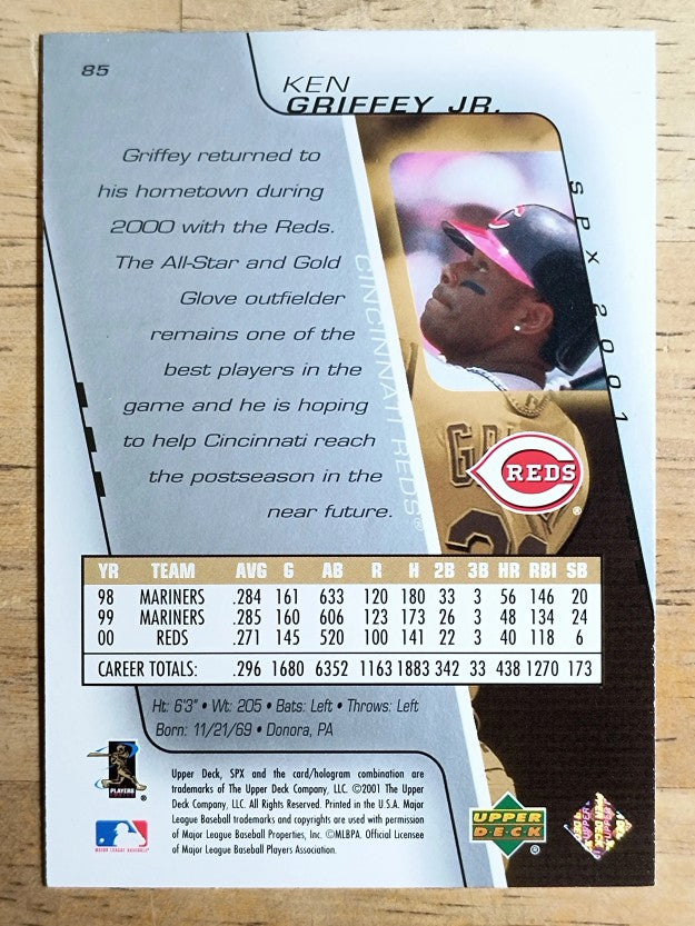 2001 SPx #85 Ken Griffey Jr.