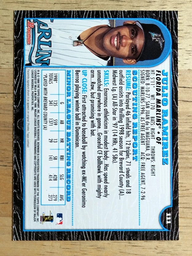 1999 Bowman #111 Julio Ramirez