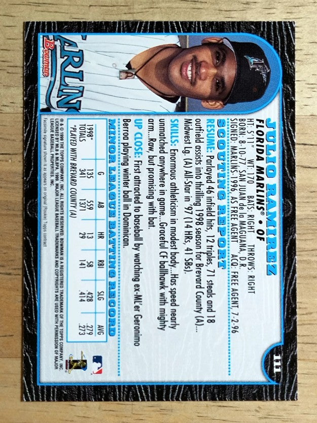 1999 Bowman #111 Julio Ramirez