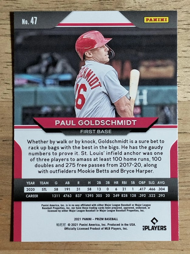 2021 Panini Prizm #47 Paul Goldschmidt