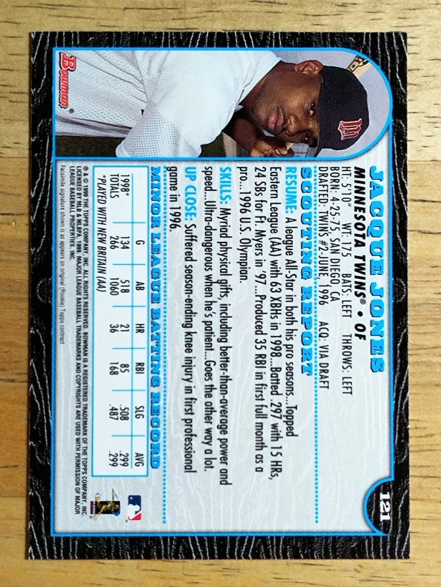 1999 Bowman #121 Jacque Jones