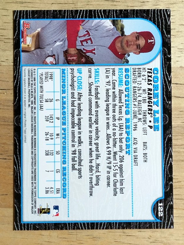 1999 Bowman #122 Corey Lee