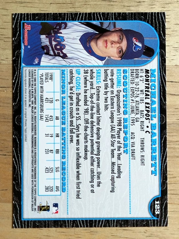 1999 Bowman #123 Michael Barrett