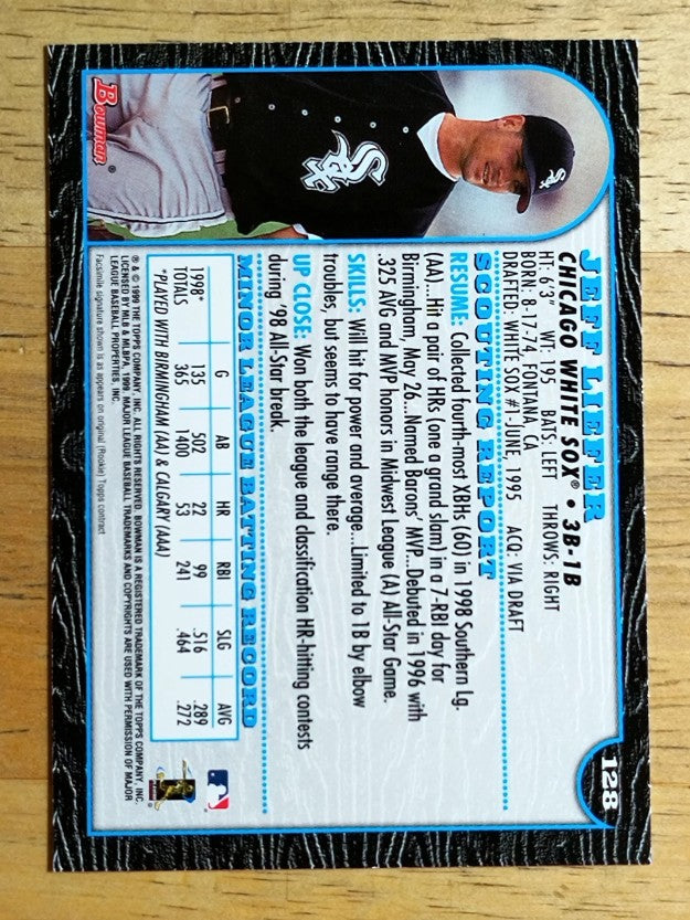 1999 Bowman #128 Jeff Liefer