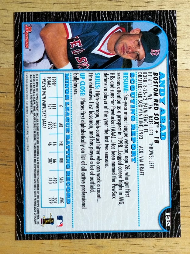 1999 Bowman #132 Andy Abad RC