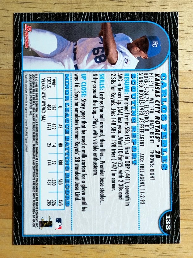 1999 Bowman #133 Carlos Febles