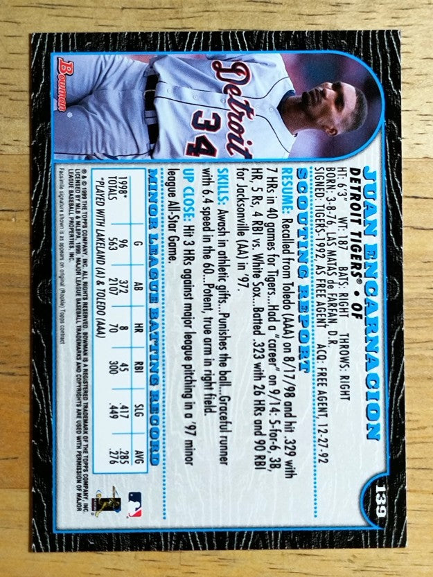 1999 Bowman #139 Juan Encarnacion