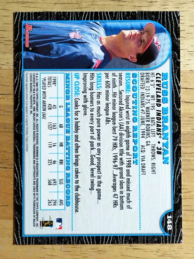 1999 Bowman #148 Russ Branyan