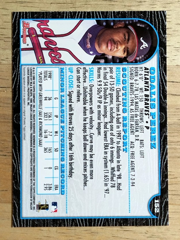 1999 Bowman #152 Odalis Perez