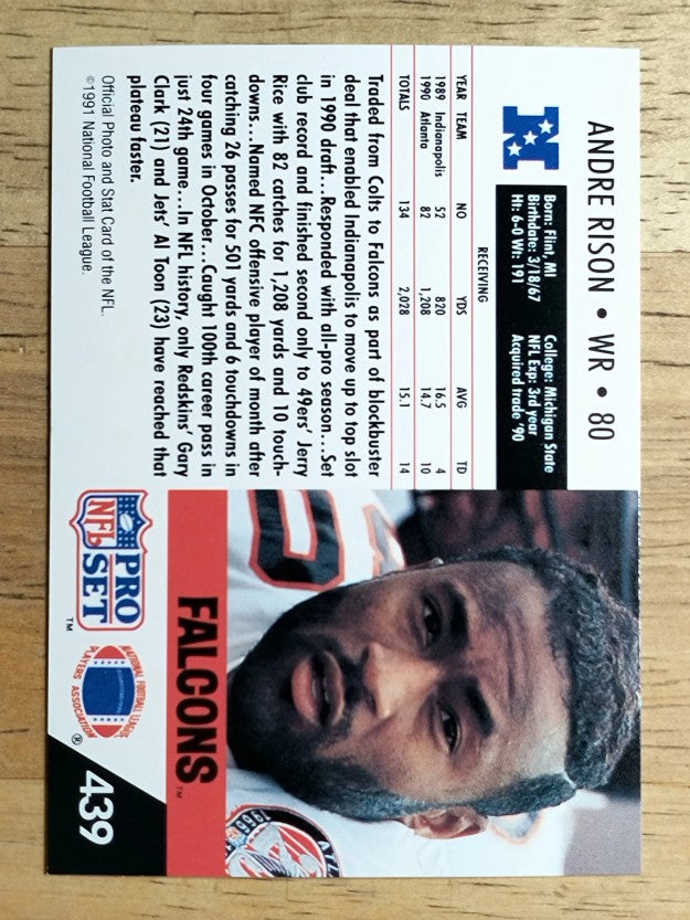 1991 Pro Set #439 Andre Rison