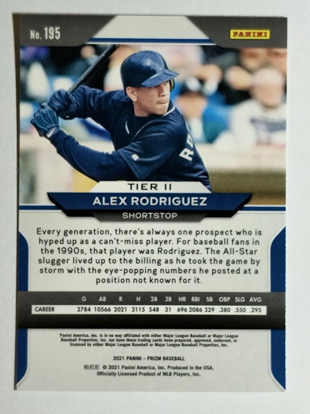 2021 Panini Prizm #195 Alex Rodriguez