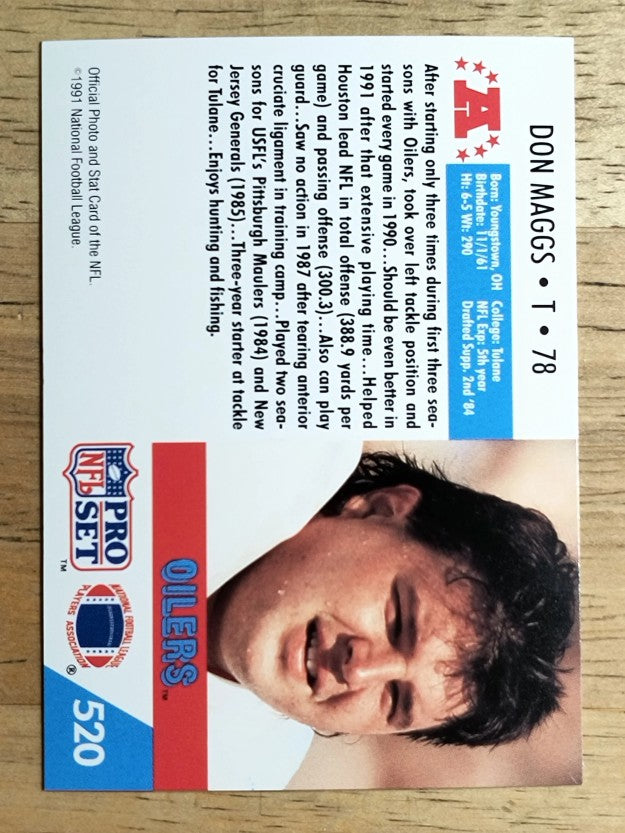 1991 Pro Set #520 Don Maggs