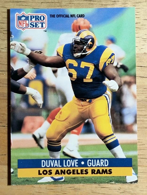1991 Pro Set #553 Duval Love RC