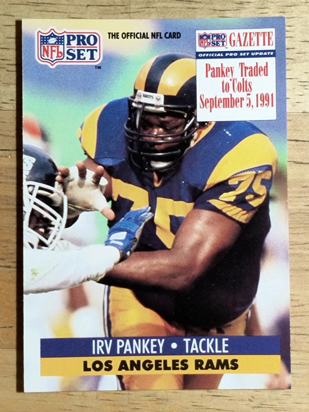 1991 Pro Set #554 Irv Pankey