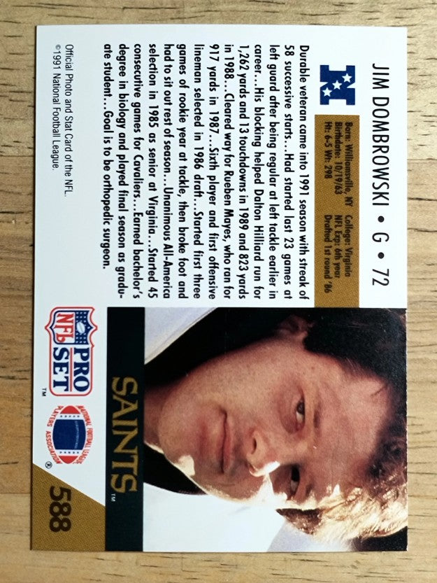 1991 Pro Set #588 Jim Dombrowski