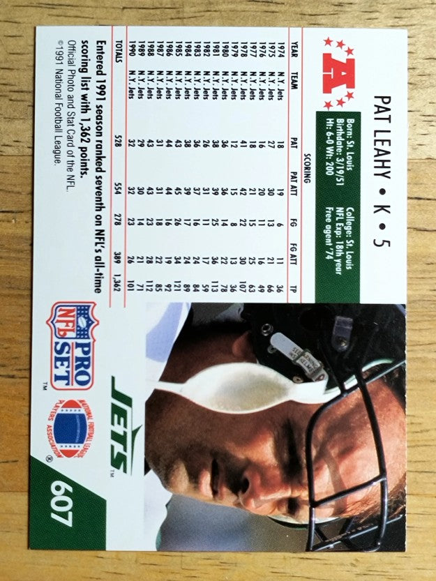 1991 Pro Set #607 Pat Leahy