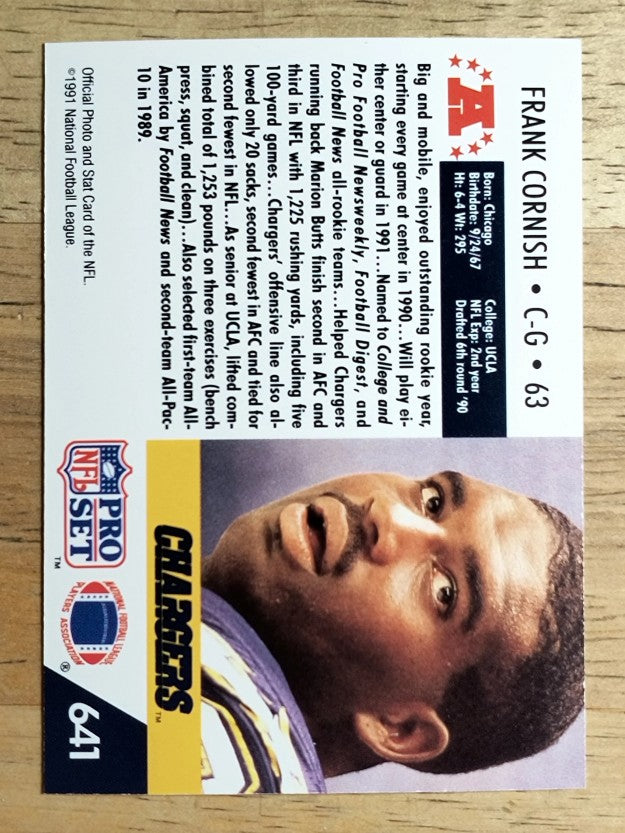 1991 Pro Set #641 Frank Cornish