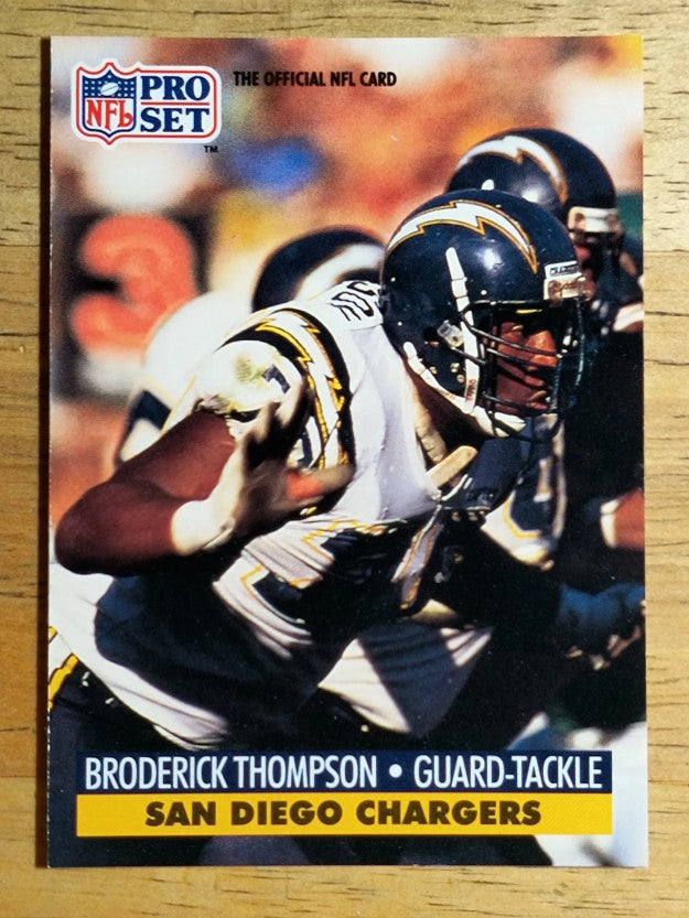 1991 Pro Set #647 Broderick Thompson