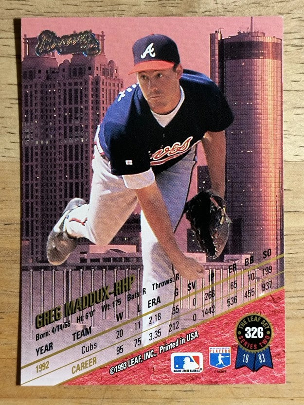 1993 Ultra #307 Greg Maddux
