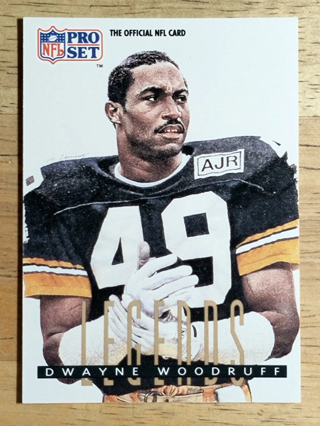 1991 Pro Set #702 Dwayne Woodruff LEG