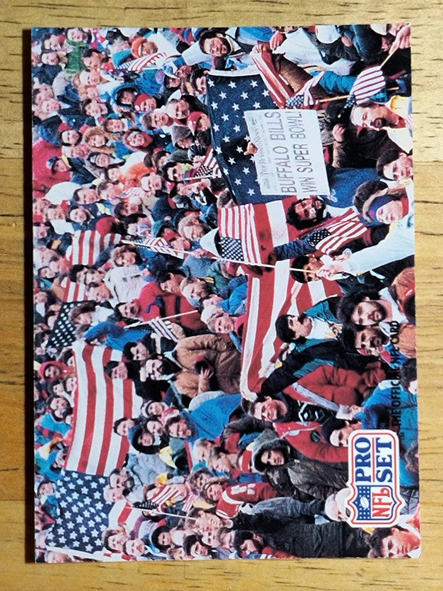 1991 Pro Set #719 2nd Place Color PHOTO/Feature/Patriotic Crowd
