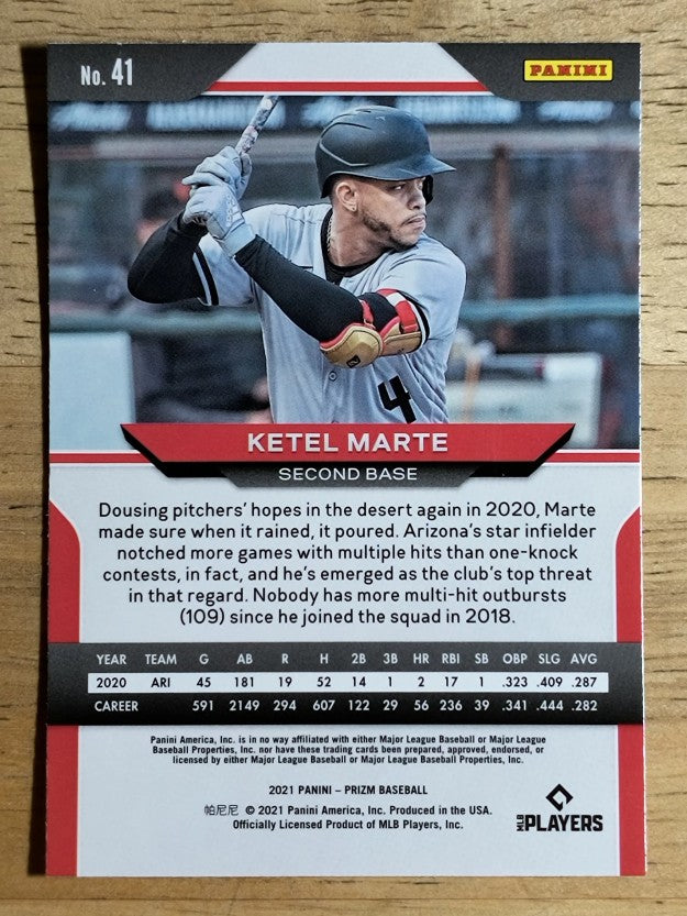 2021 Panini Prizm #41 Ketel Marte
