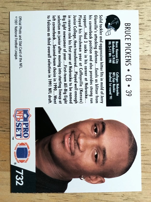 1991 Pro Set #732 Bruce Pickens RC