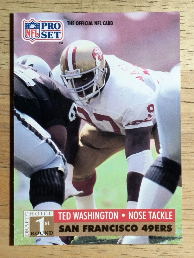 1991 Pro Set #754 Ted Washington RC