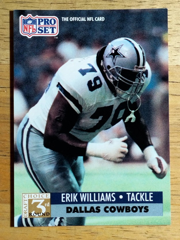 1991 Pro Set #799 Erik Williams RC
