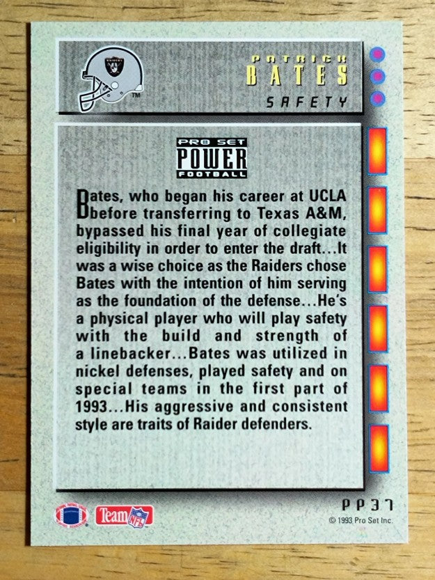 1993 Power Update Prospects #37 Patrick Bates RC
