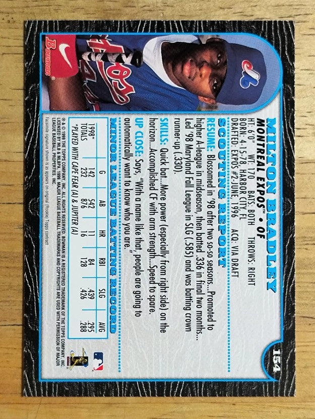 1999 Bowman #154 Milton Bradley