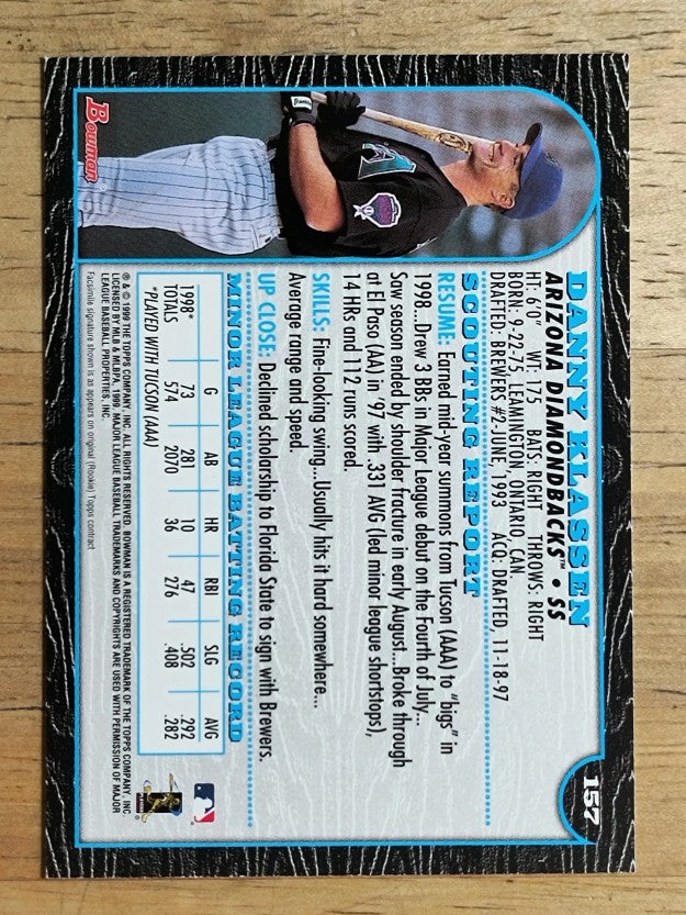 1999 Bowman #157 Danny Klassen