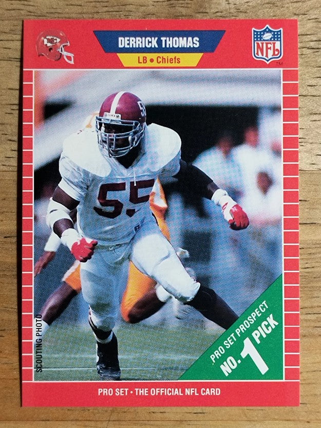 1989 Pro Set #498 Derrick Thomas RC