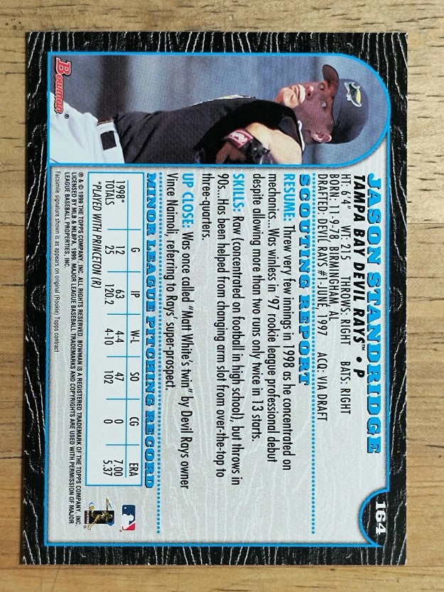 1999 Bowman #164 Jason Standridge